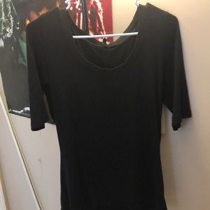 plain black half sleeve
